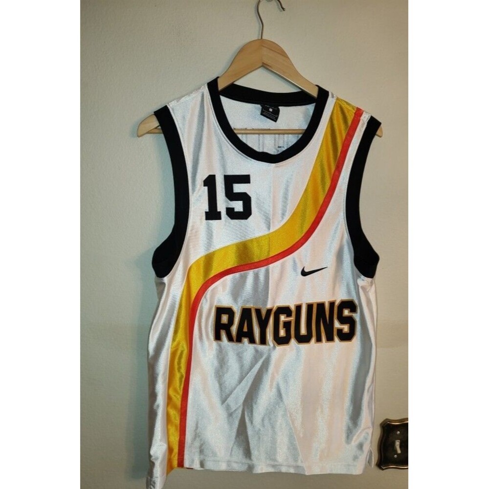 Men's Nike Rayguns #15 Vince Carter White Jersey Size S
